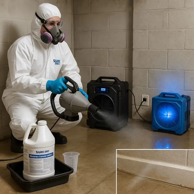 Sanitization and Odor Removal process in Edgewater, MD